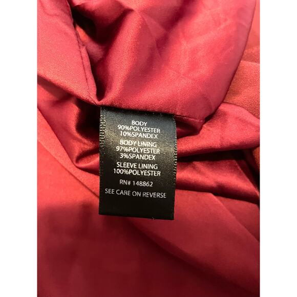 Torrid Size 3 (3X) Red Blazer One Button Pockets Relaxed - Picture 4 of 5